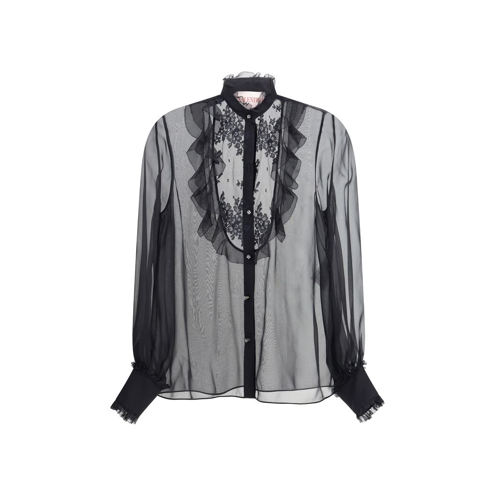 Valentino Chiffonhemd