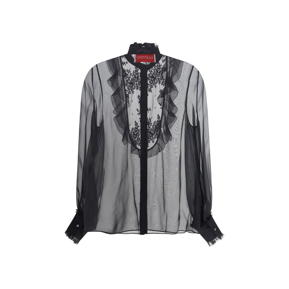 Valentino Chiffonhemd