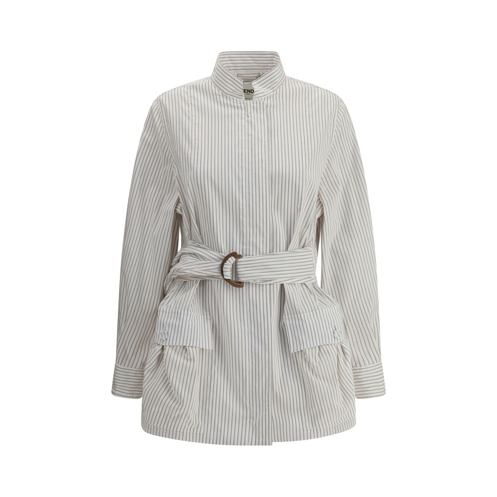 Fendi gestreifte Hemdjacke