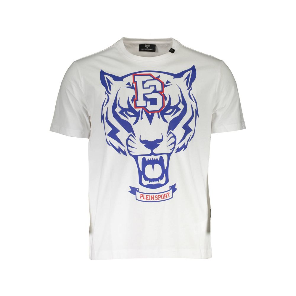 Plein Sport Weißes Baumwoll-T-Shirt für Herren