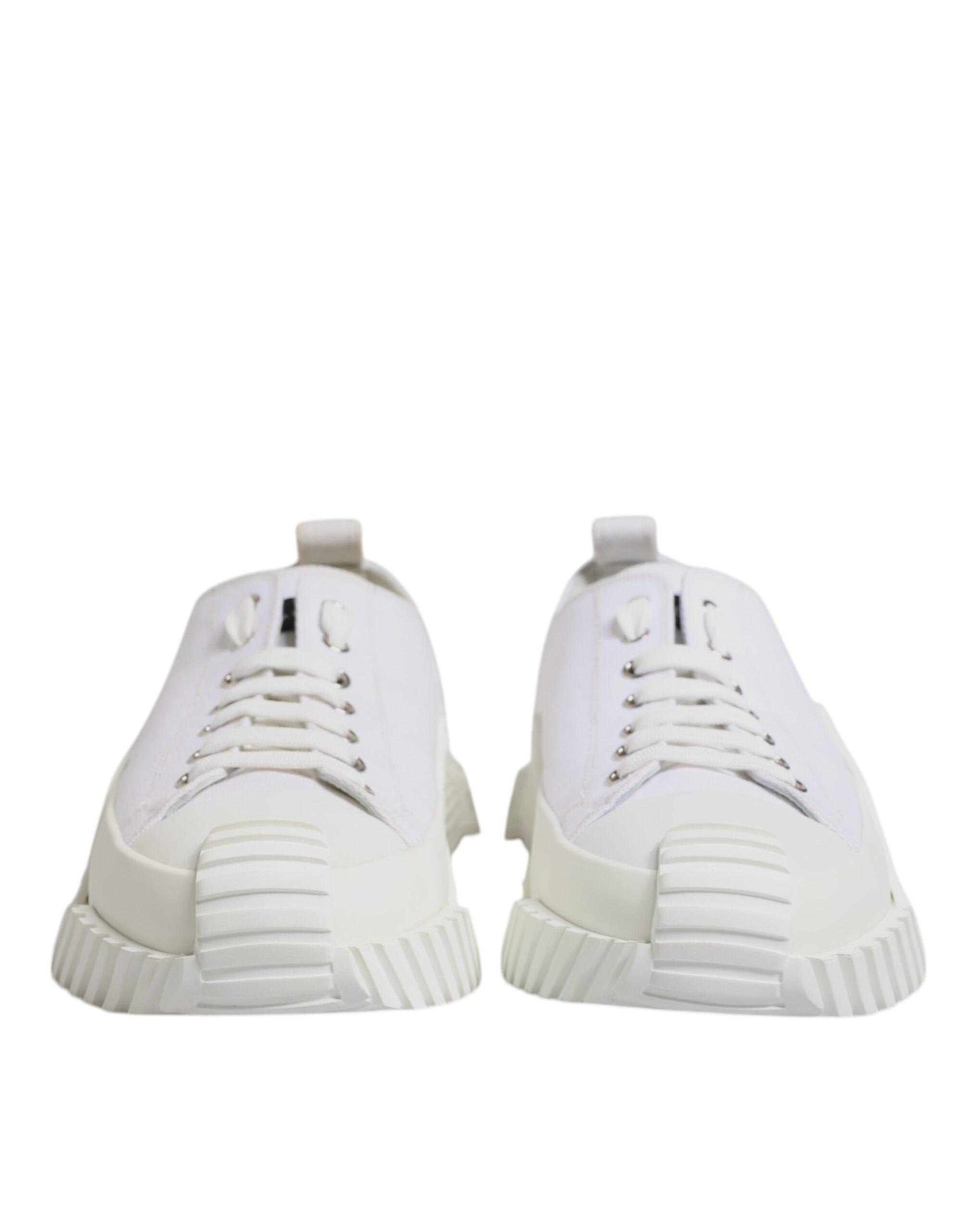 Dolce &amp; Gabbana – Weiße Leder-Sneakers „NS1“ in Niedrig