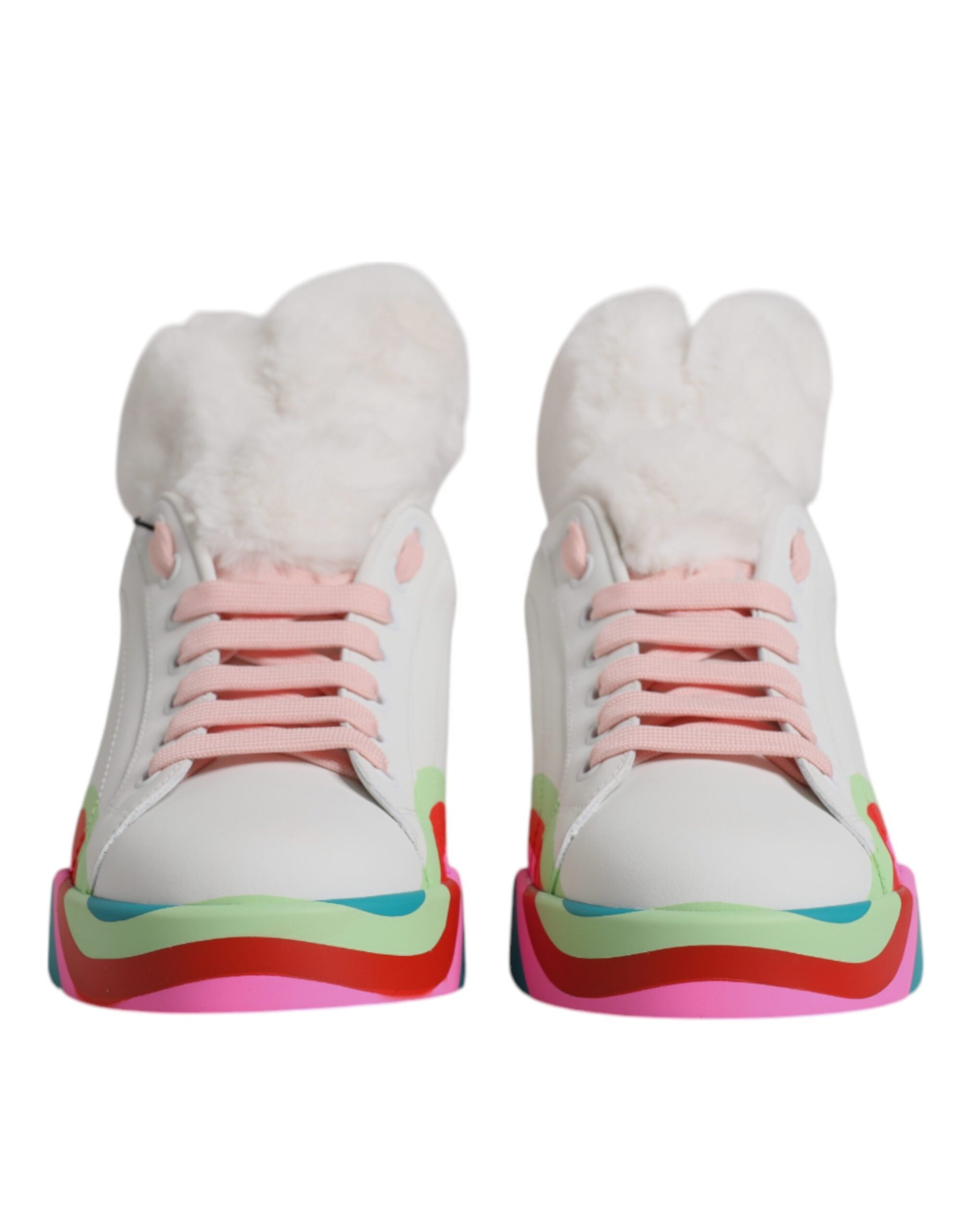 Dolce &amp; Gabbana Mehrfarbige Low-Top-Sneakers Sneakers Schuhe
