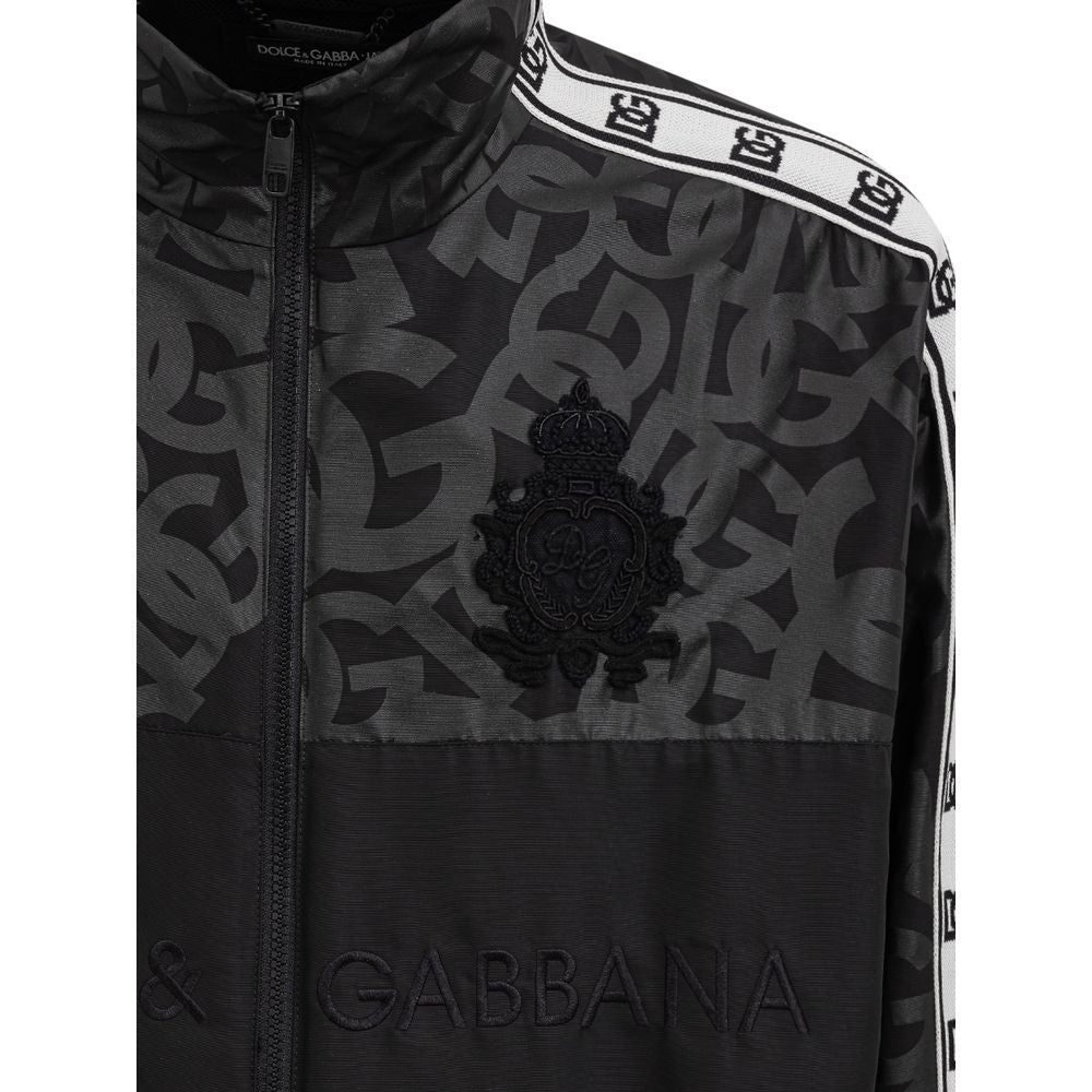 Jachetă Dolce &amp; Gabbana din poliester negru