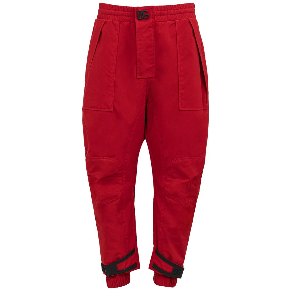 Dolce &amp; Gabbana Rote Jeans und Hose aus Polyamid