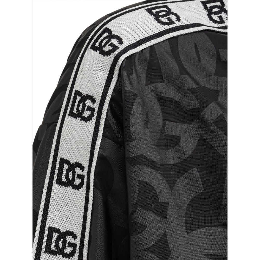 Jachetă Dolce &amp; Gabbana din poliester negru