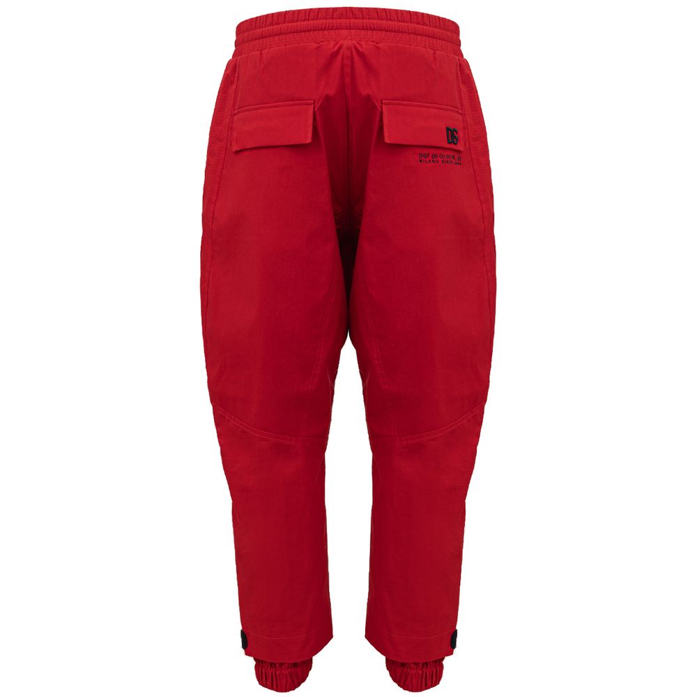 Dolce &amp; Gabbana Rote Jeans und Hose aus Polyamid