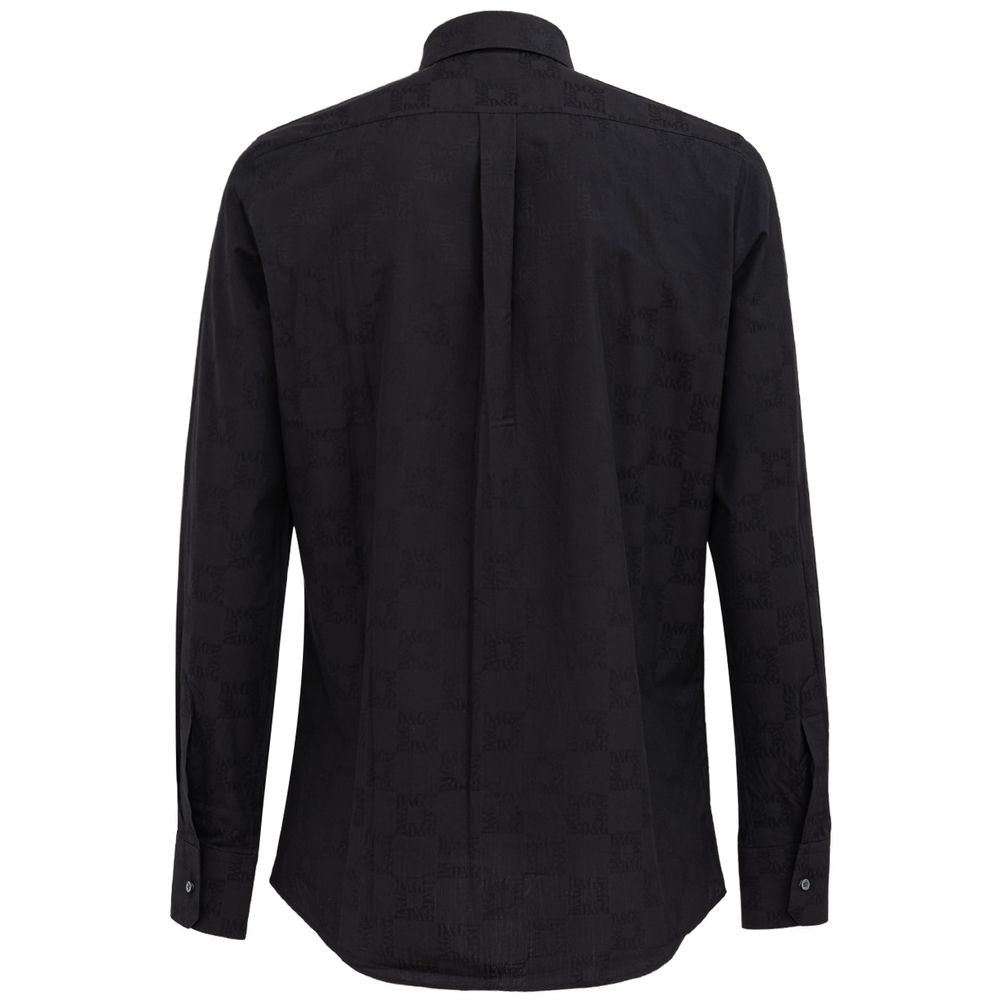 Schwarzes Baumwollhemd von Dolce &amp; Gabbana