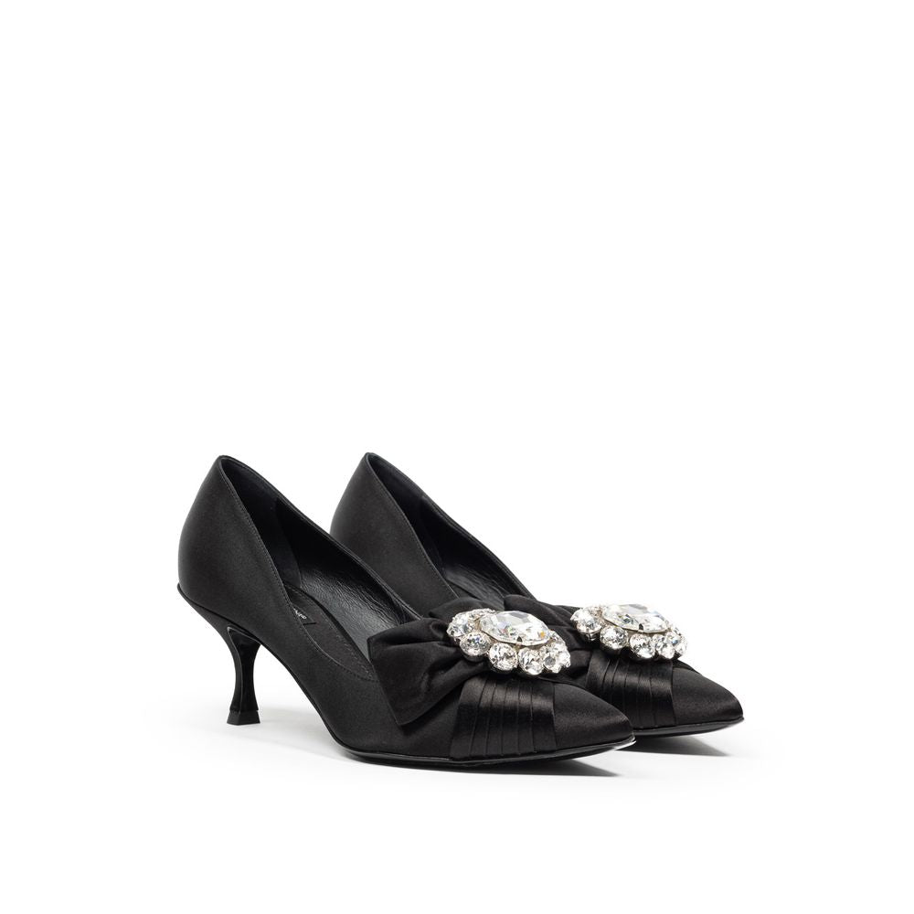 Dolce &amp; Gabbana Schwarze Viskose-Pumps