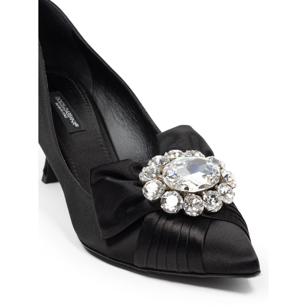 Dolce &amp; Gabbana Schwarze Viskose-Pumps