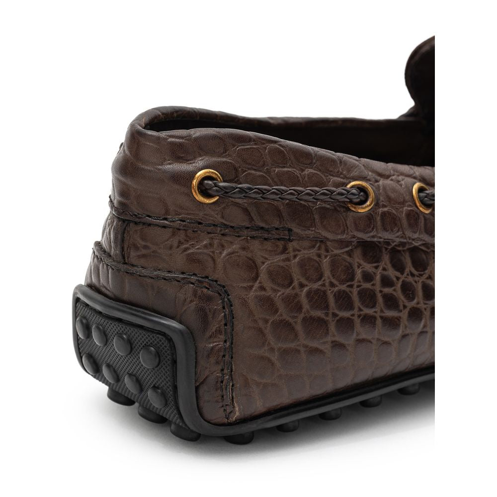 Mocasini din piele maro Tod's