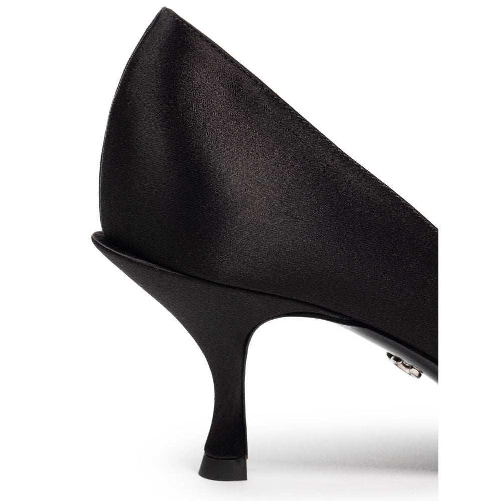 Dolce &amp; Gabbana Schwarze Viskose-Pumps