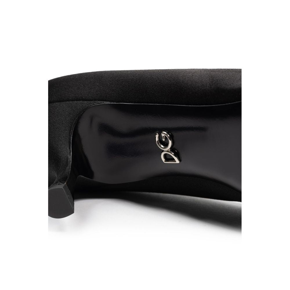 Dolce &amp; Gabbana Schwarze Viskose-Pumps