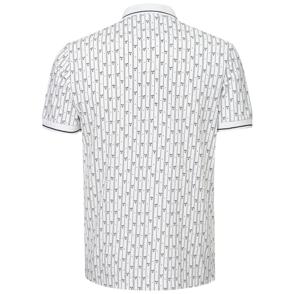 Tricou polo din bumbac alb Dolce &amp; Gabbana