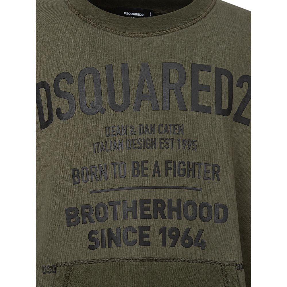 Dsquared² Grüner Baumwollpullover