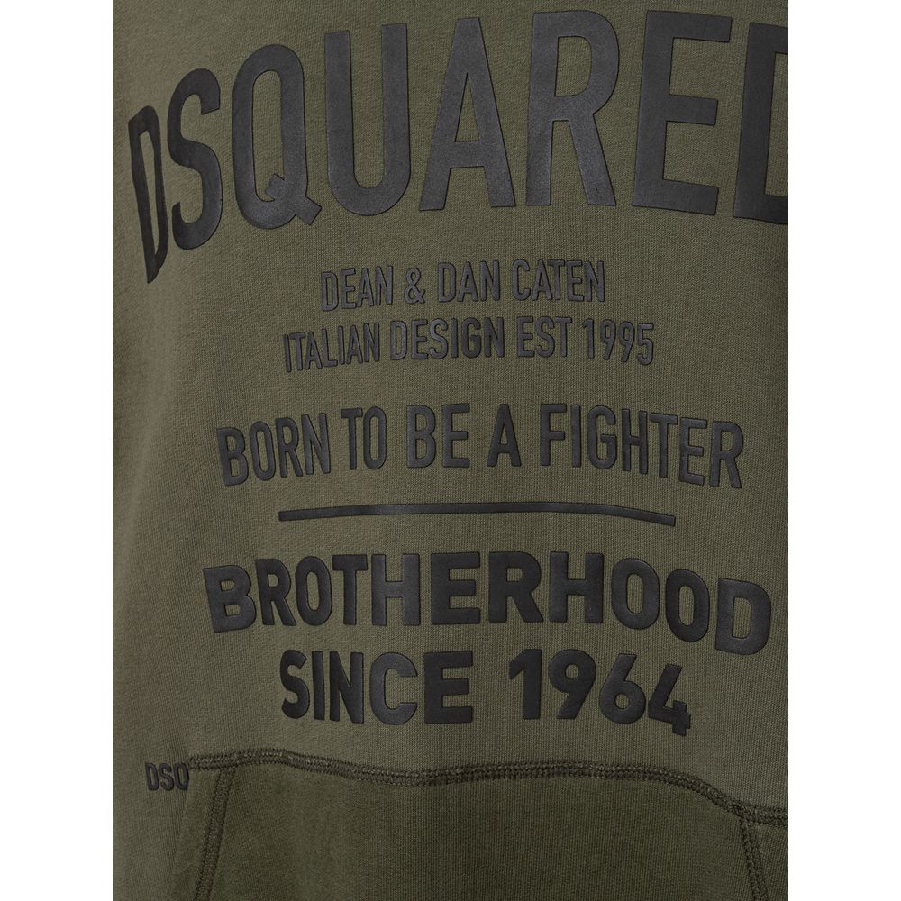 Dsquared² Grüner Baumwollpullover