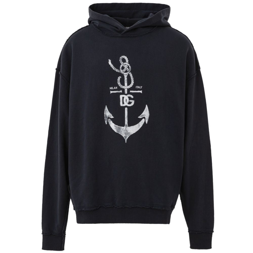 Blauer Baumwollpullover von Dolce &amp; Gabbana