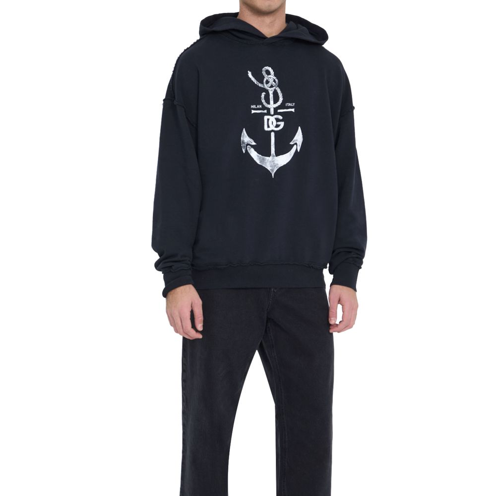 Blauer Baumwollpullover von Dolce &amp; Gabbana