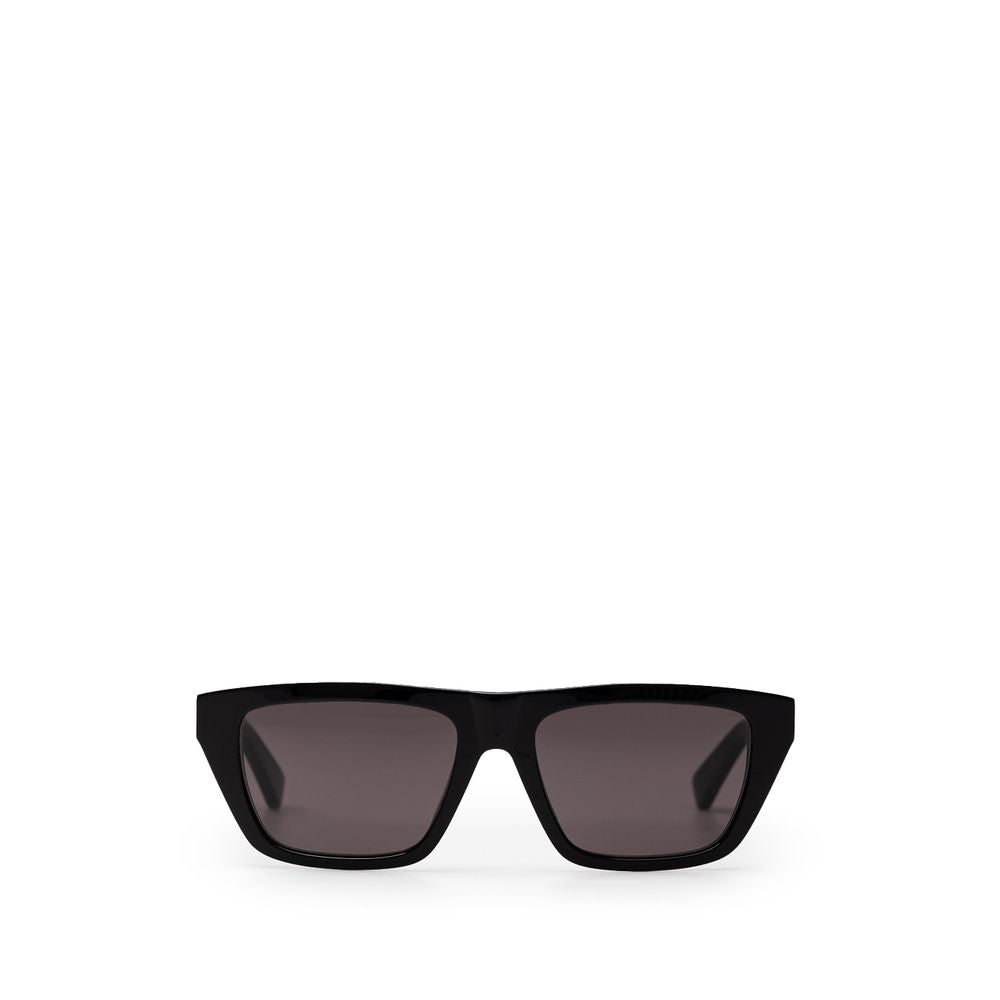 Ochelari de soare Bottega Veneta negri cu model Haircalf