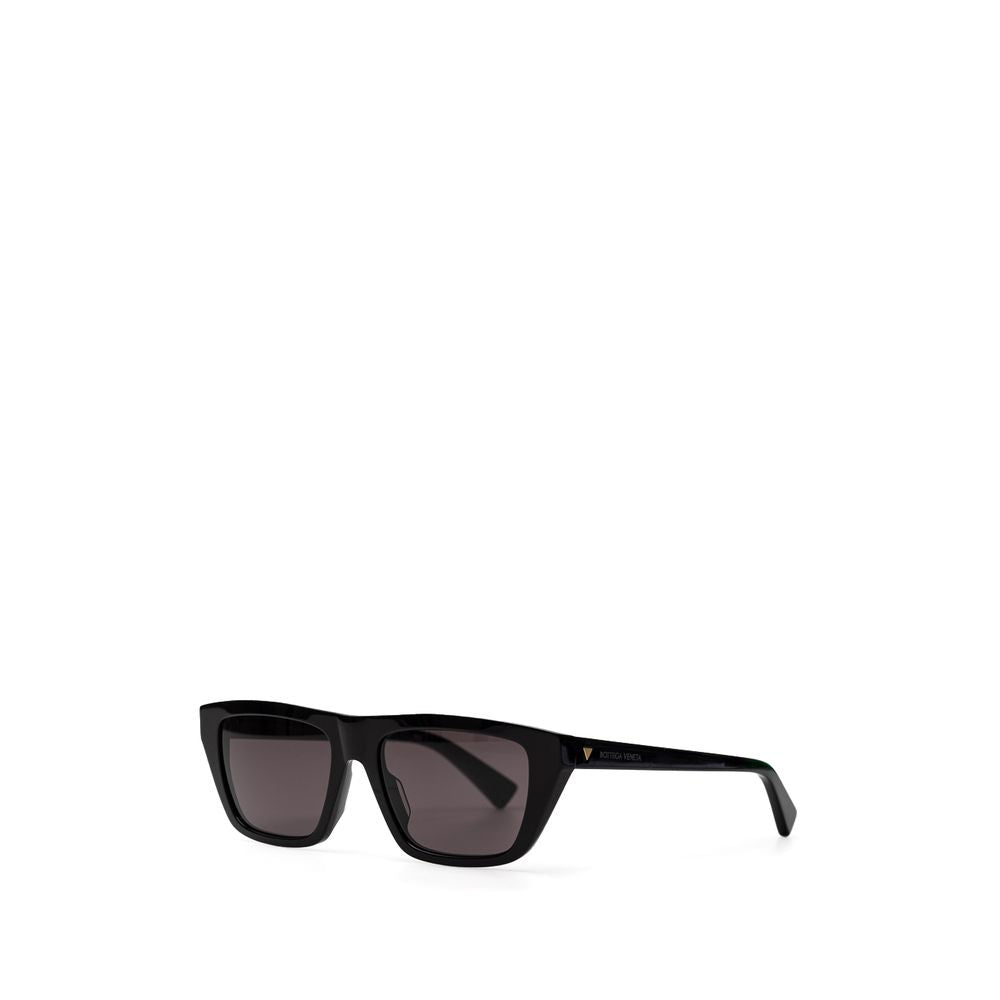 Ochelari de soare Bottega Veneta negri cu model Haircalf