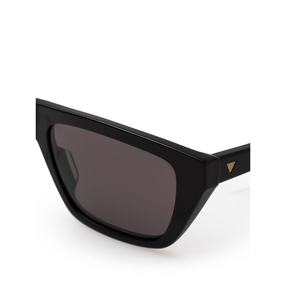 Ochelari de soare Bottega Veneta negri cu model Haircalf