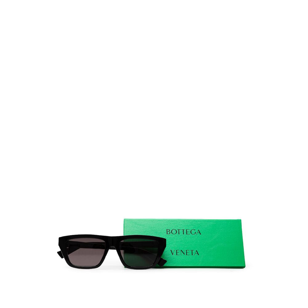 Ochelari de soare Bottega Veneta negri cu model Haircalf