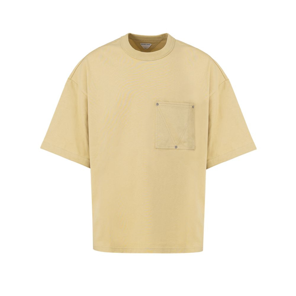 Tricou Bottega Veneta bej din bumbac