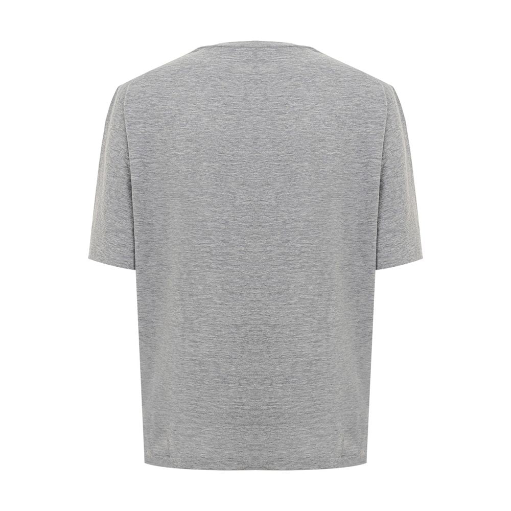 Dsquared² Elegantes graues Baumwolltop für Damen