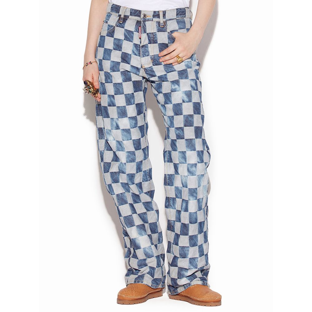 Blugi și pantaloni Dsquared² din bumbac albastru