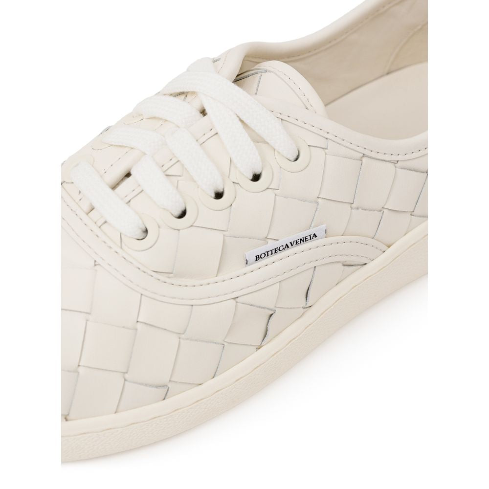 Bottega Veneta – Weiße Ledersneaker