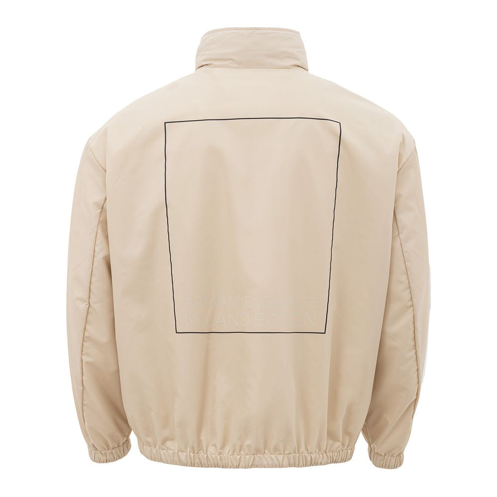 Armani Exchange – Beige Polyamidjacke für den modernen Mann