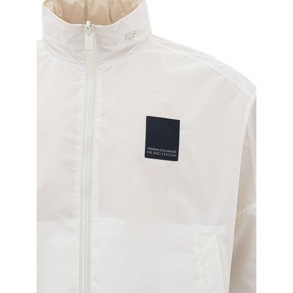 Jachetă bej din poliamidă Armani Exchange pentru bărbatul modern