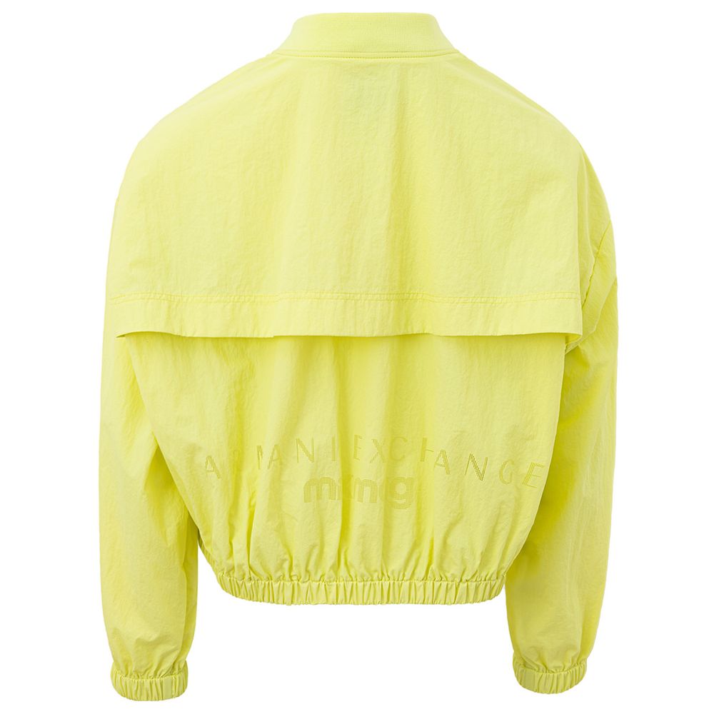 Armani Exchange – Schicke gelbe Polyamidjacke für Damen