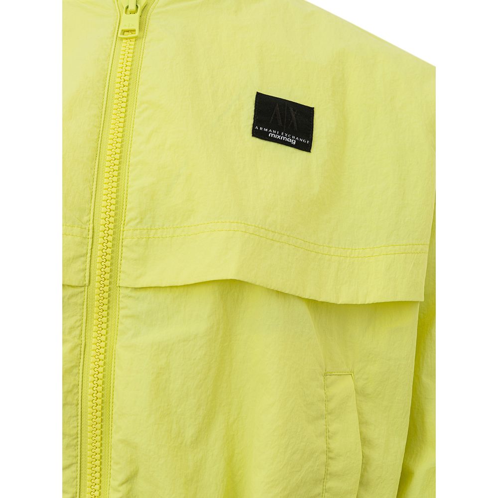 Armani Exchange – Schicke gelbe Polyamidjacke für Damen