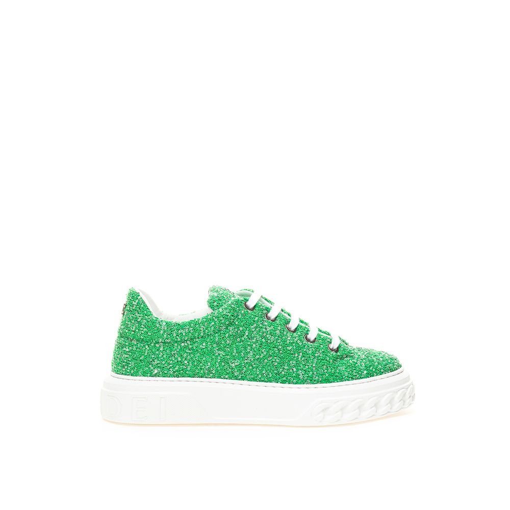 Casadei – Smaragdgrüne Elegance-Sneaker aus Leder