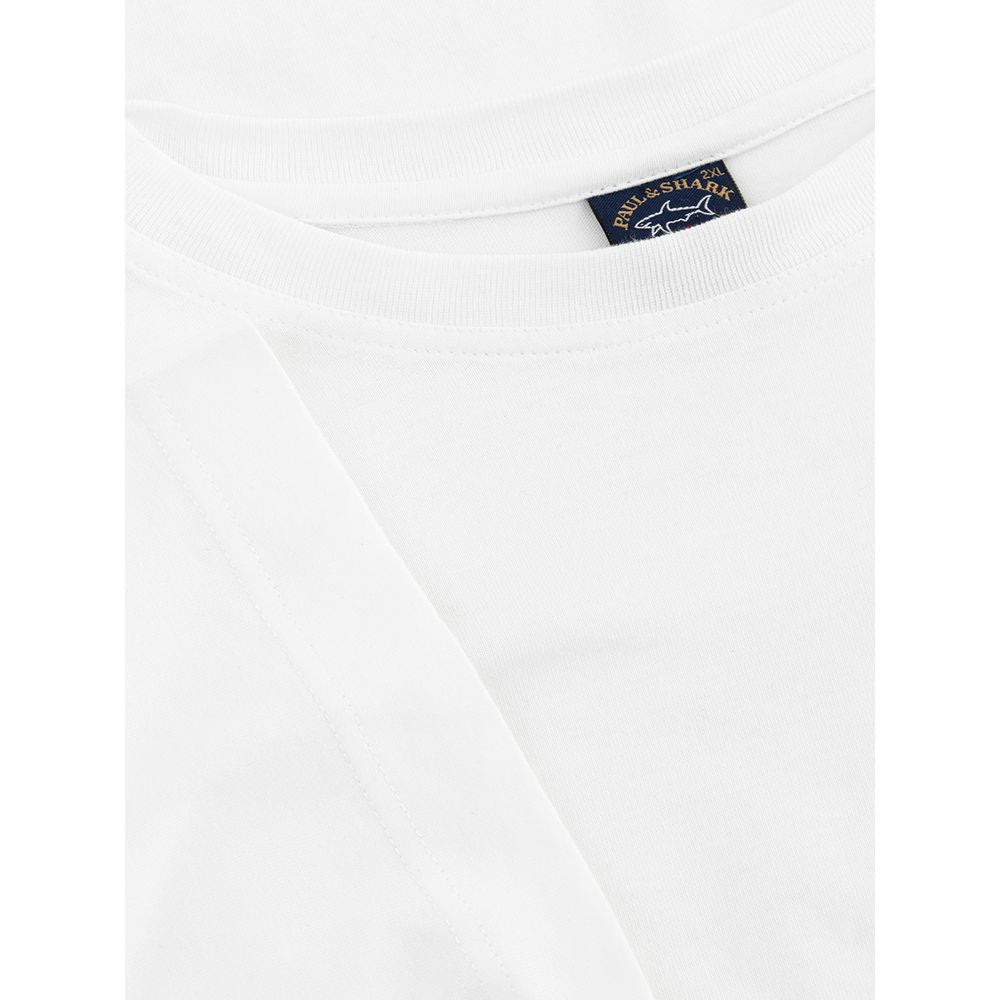 Paul &amp; Shark – Weißes Baumwoll-T-Shirt