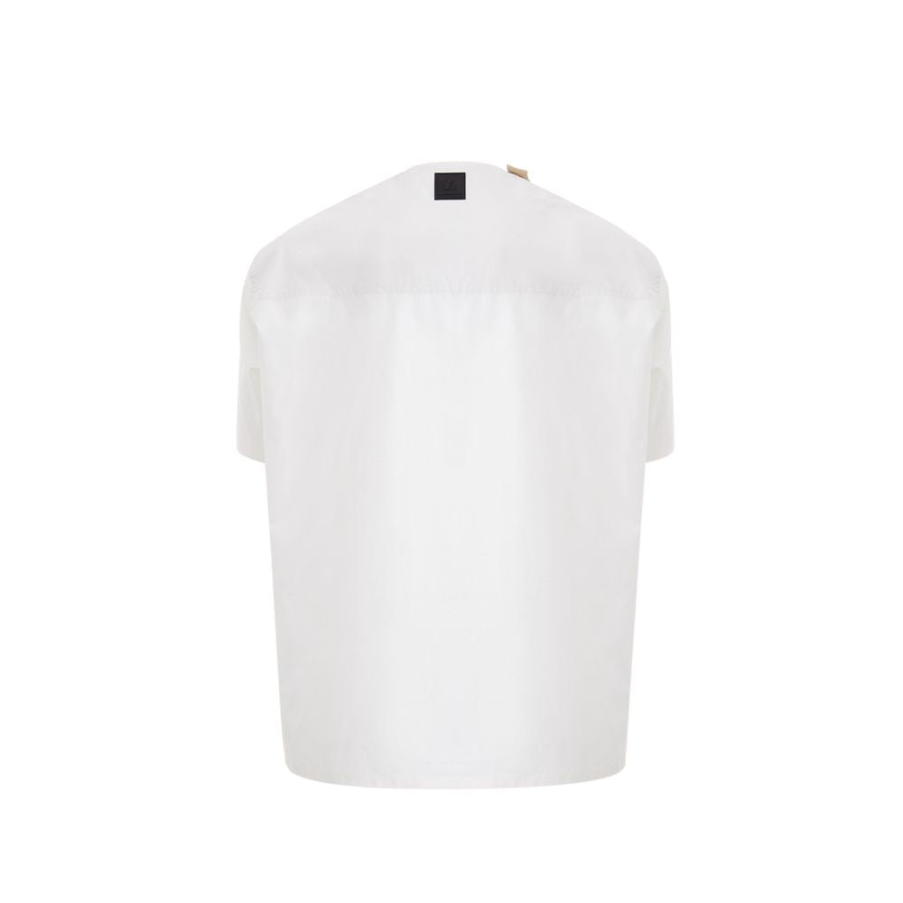 Pulover Emporio Armani din bumbac alb