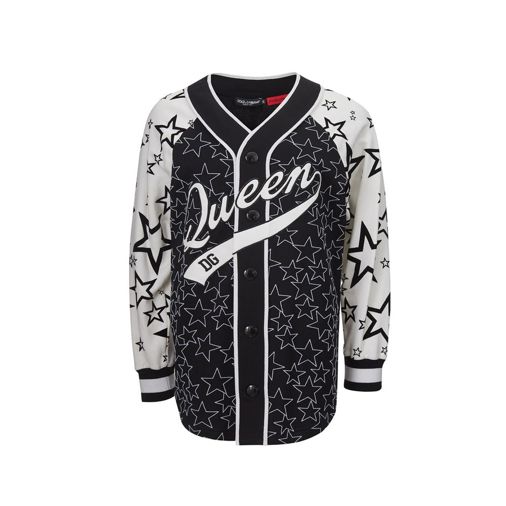 Dolce &amp; Gabbana Schicker schwarzer Baumwollpullover für Damen