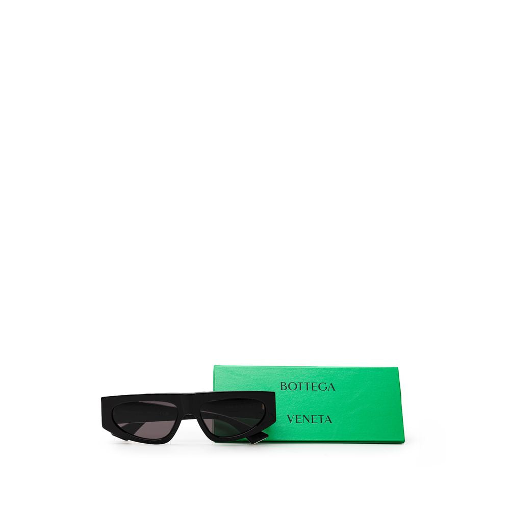 Ochelari de soare Bottega Veneta negri cu model Haircalf