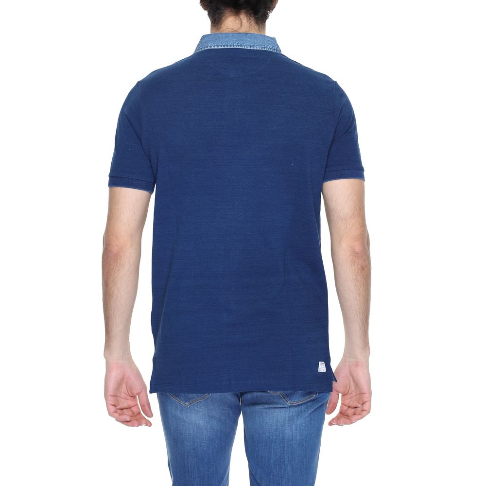 US POLO ASSN. Blaues Poloshirt aus Baumwolle