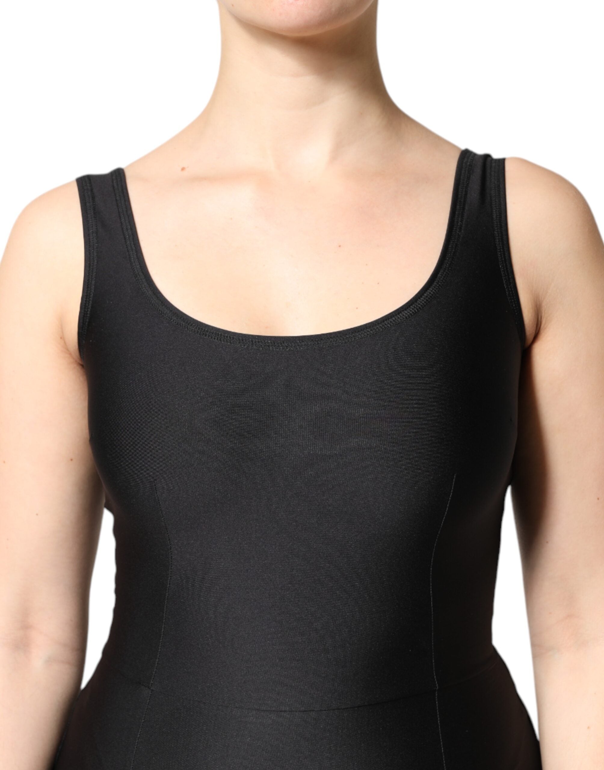 Dolce &amp; Gabbana Rochie scurtă neagră fără mâneci, model bodycon, pentru femei