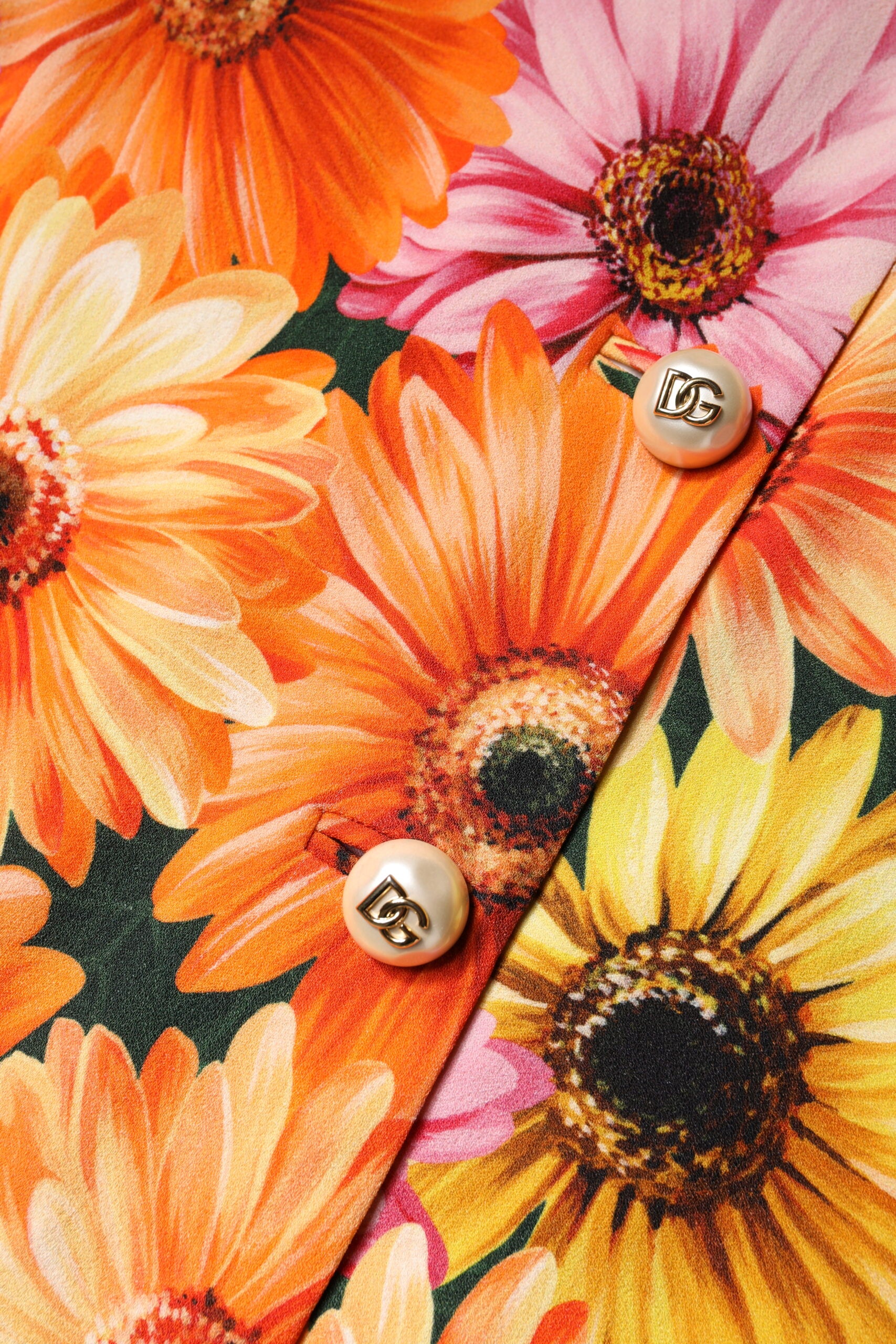 Fustă mini cu talie înaltă și imprimeu floral multicolor Dolce &amp; Gabbana