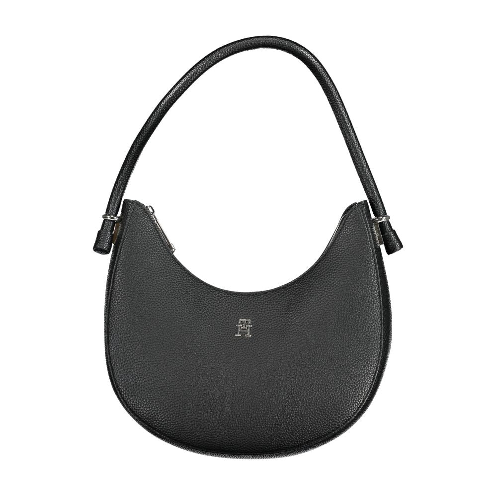 Tommy Hilfiger – Schwarze Handtasche aus Polyethylen