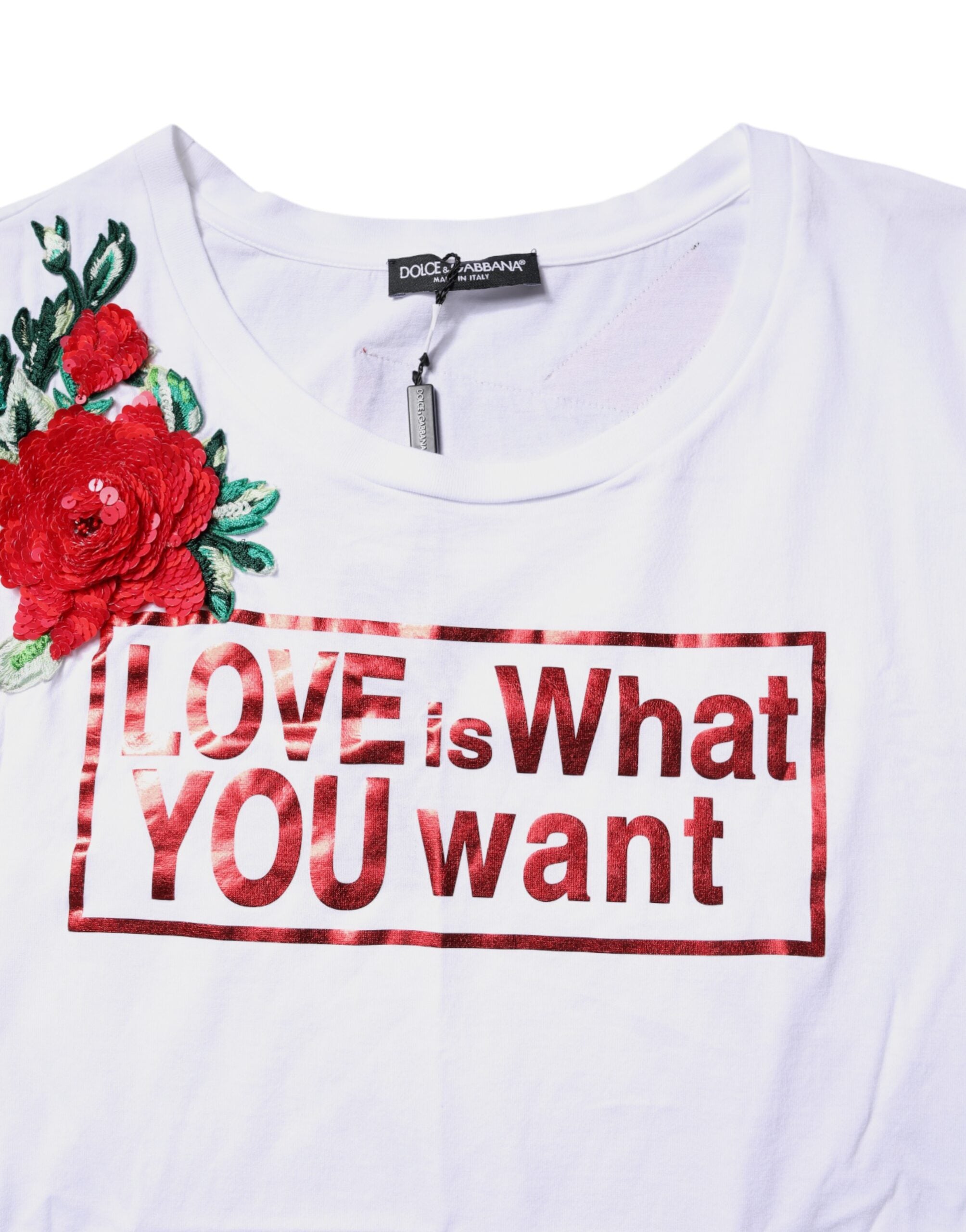Dolce &amp; Gabbana Weißes ärmelloses Tanktop mit floralem Grafikdruck