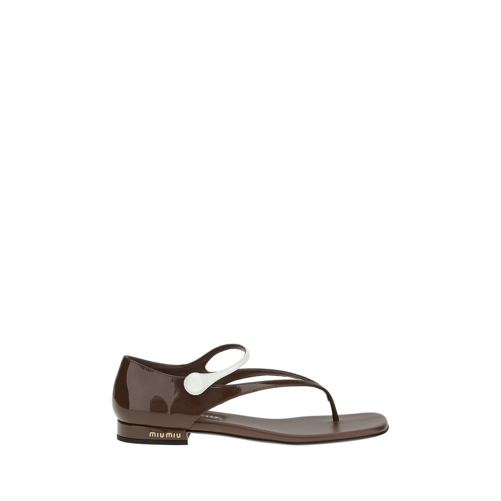 Sandale tip tanga Miu Miu