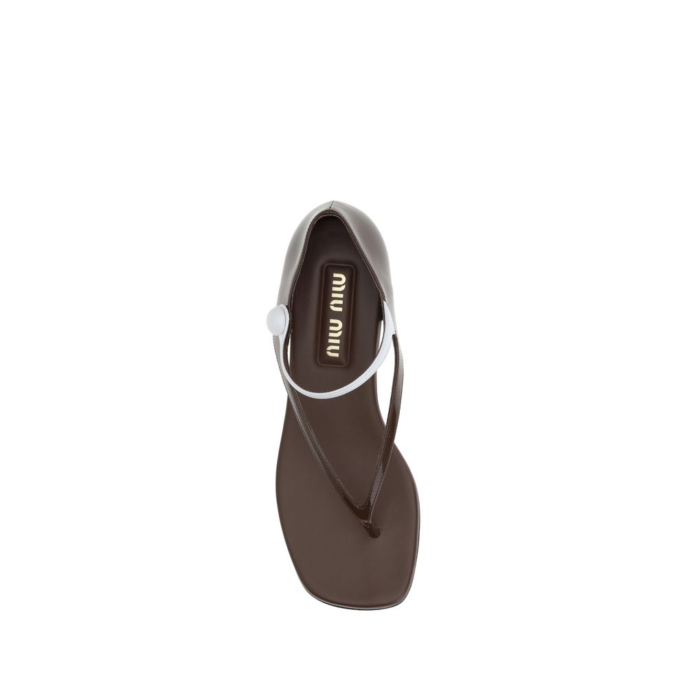 Sandale tip tanga Miu Miu