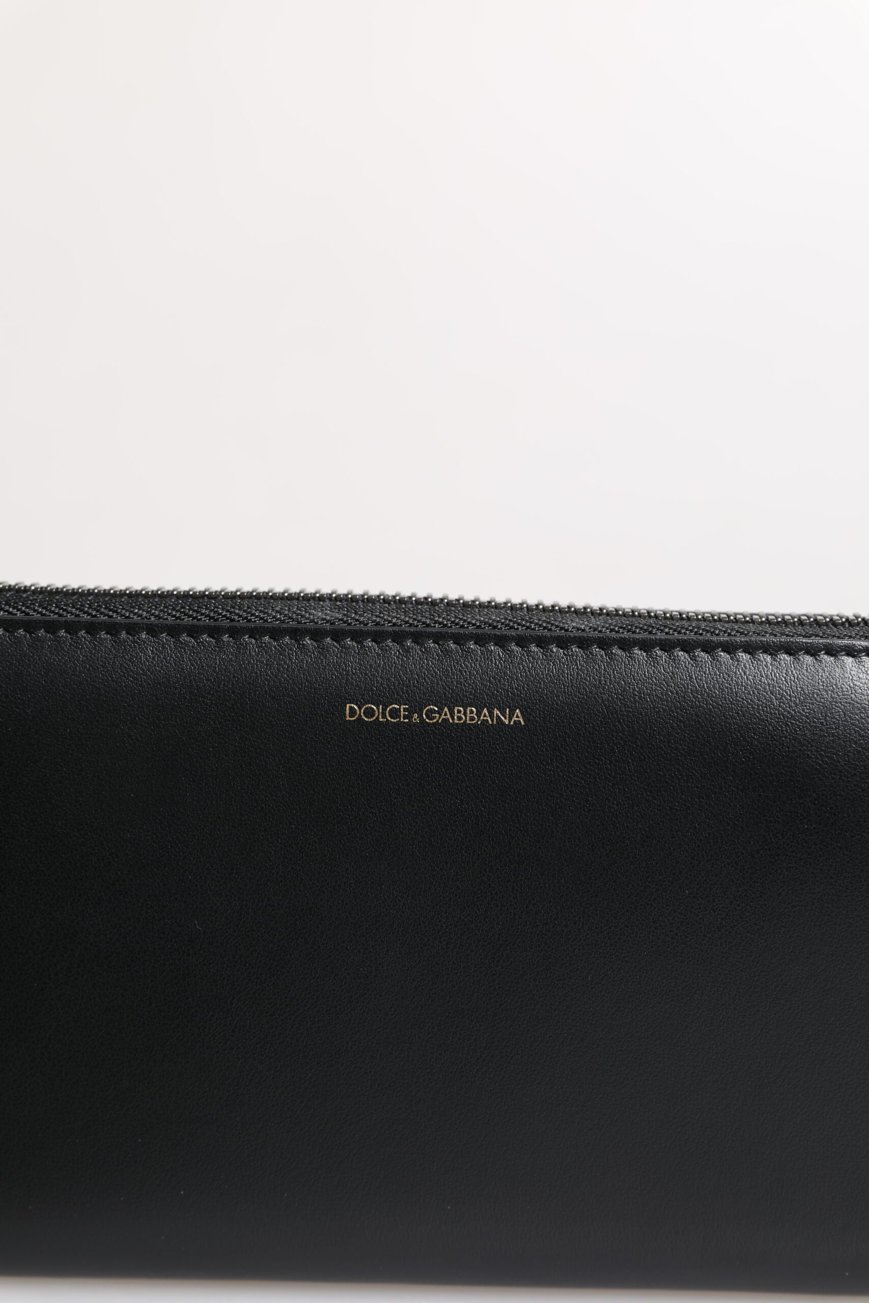 Dolce &amp; Gabbana – Kontinentale Geldbörse aus exotischem Leder mit Prägung in Schwarz und Blau