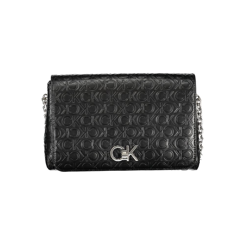 Calvin Klein Schwarze Polyester-Handtasche