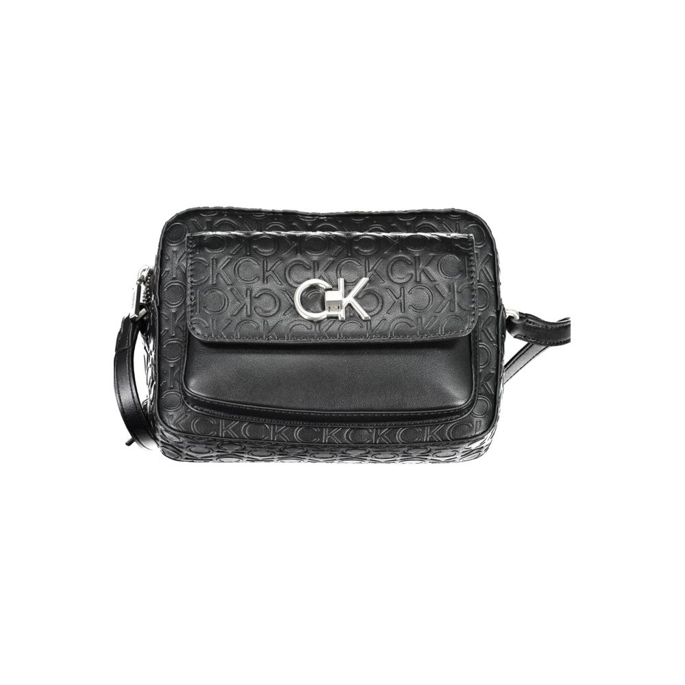 Calvin Klein Schwarze Polyester-Handtasche
