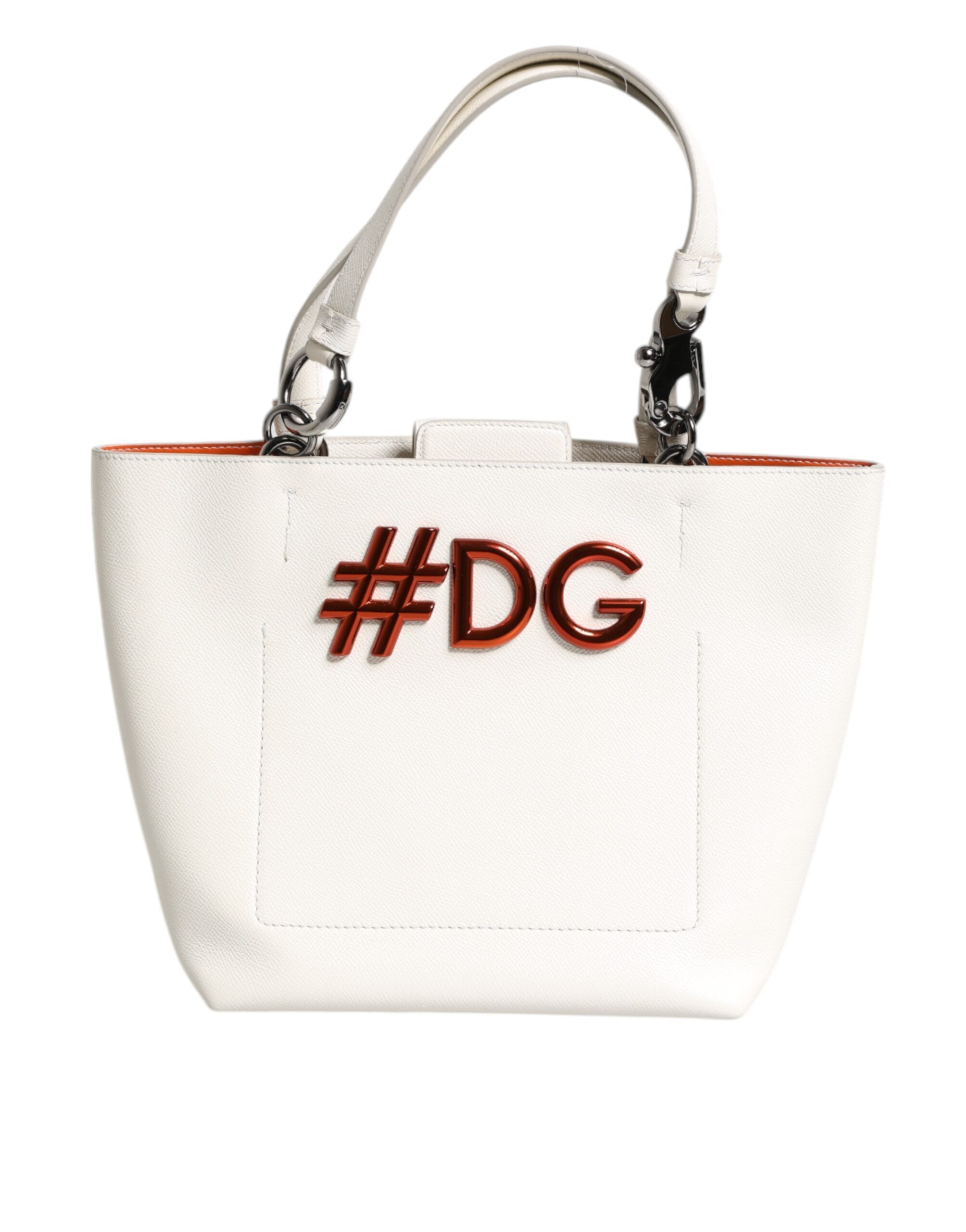 Geantă Dolce &amp; Gabbana din piele albă #DG BEATRICE cu mâner superior