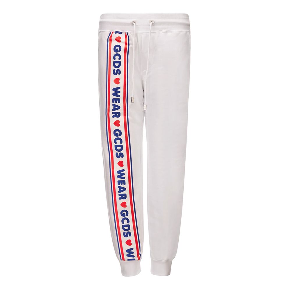 GCDS Weiße Jeans und Hose aus Baumwolle